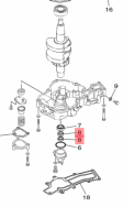 Uszczelniacz wału Yamaha F4A, F4B, F5A, F6C